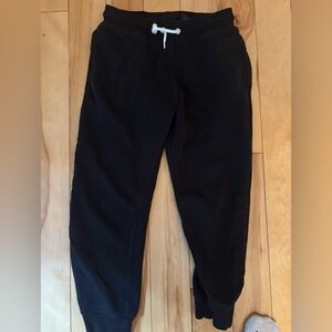 H&M Kids Black Sweatpants with White Drawstring